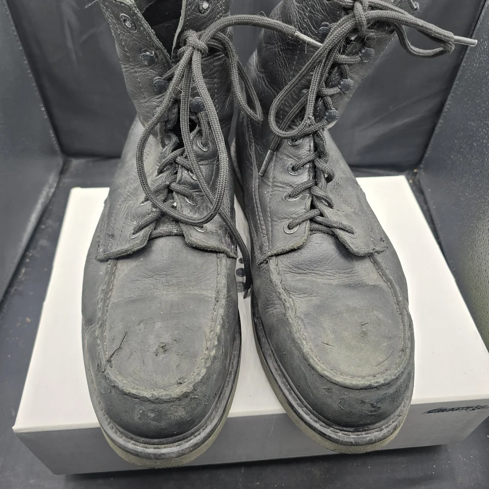 Wolverine Black Leather Combat‎ Boots